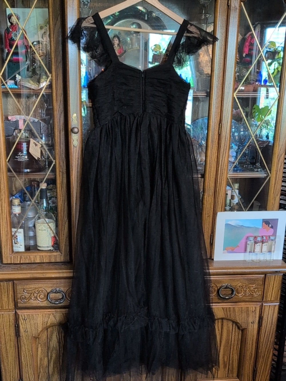 Whimsigoth Black Tulle Dress - Picture 7 of 12
